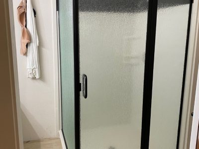 Black Shower Door